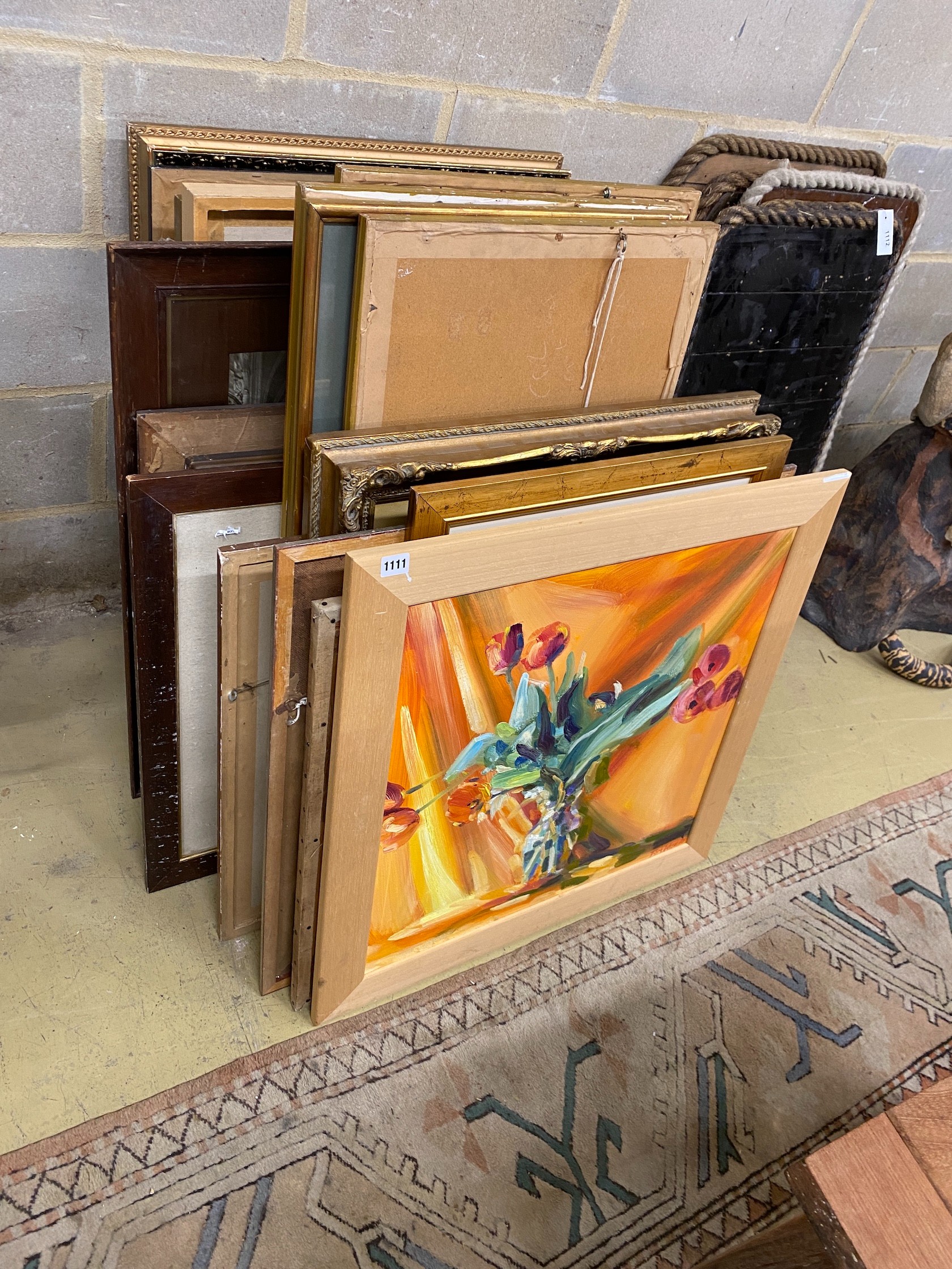 A collection of assorted oils, watercolours and prints